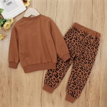 Toddler Infant Baby Girl Clothes Fall Winter Long Sleeve Sweatshirts Pants 2 Piece Cute Outfits Leggings Set 1-6T